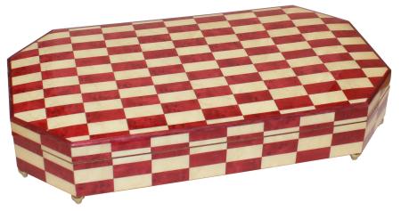 Nr.113M02 Intarsien Rot/Weiss